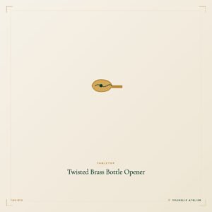 Twisted Brass Bottle Opener
